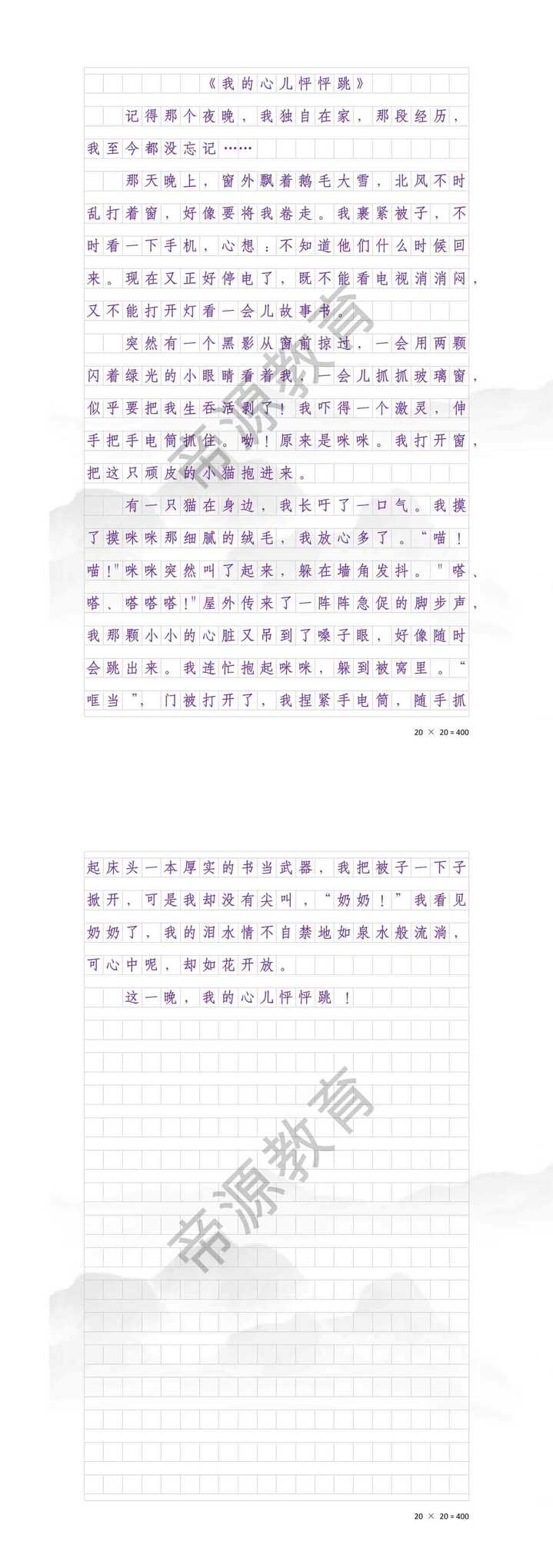 我的心儿怦怦跳400字：一个人在家