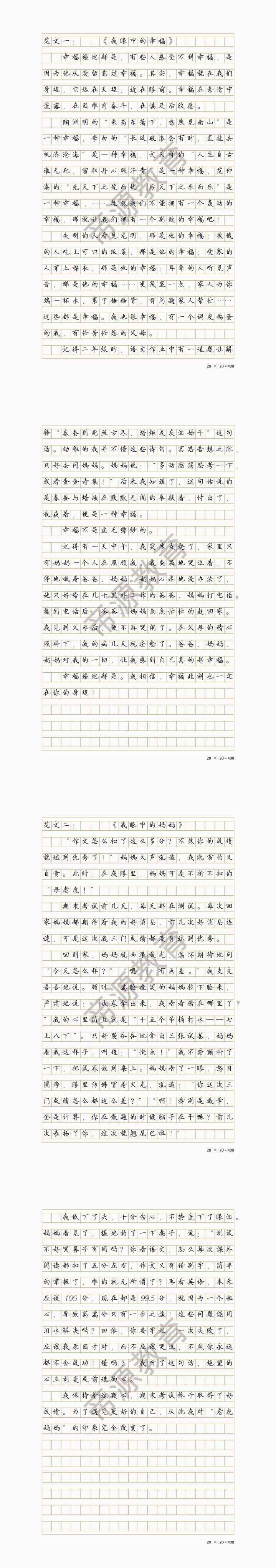 期末押题作文《我眼中的___》满分范文合集