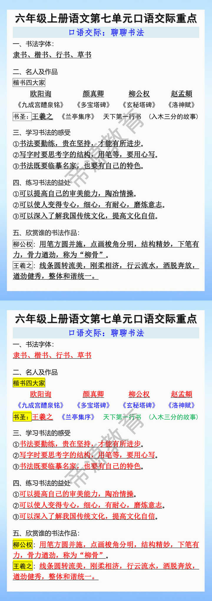 六年级上册语文第七单元口语交际重点 六年级上册语文第七单元口语交际重点