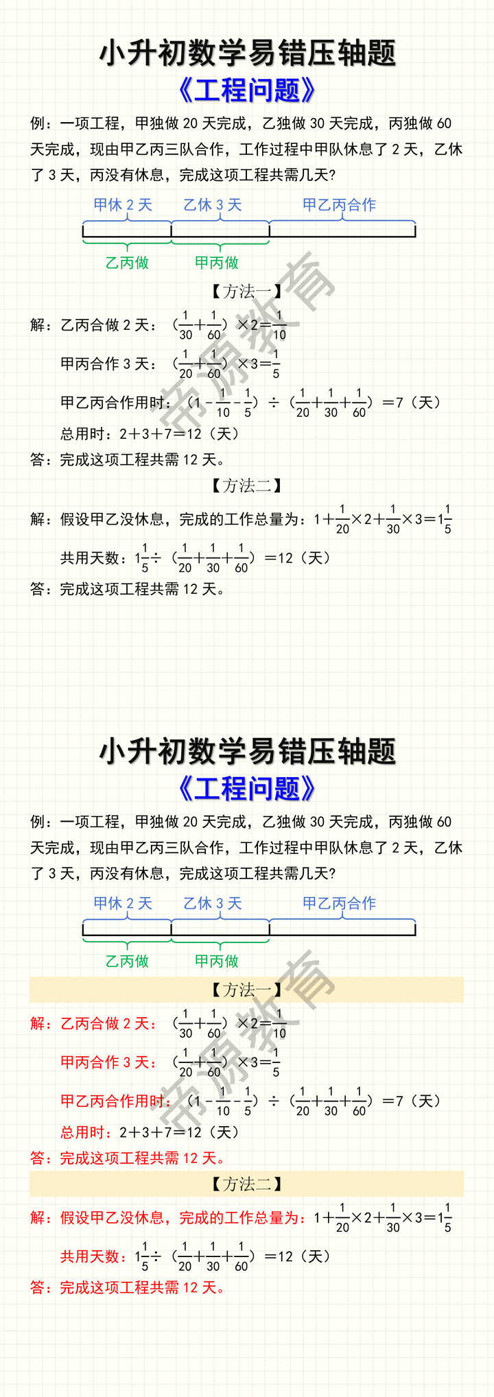 小升初数学易错压轴题